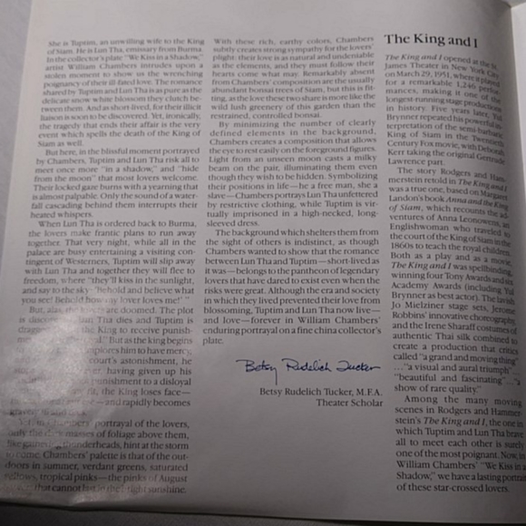 Knowles China Plate "We Kiss in a Shadow" Plate - Picture 6 of 11